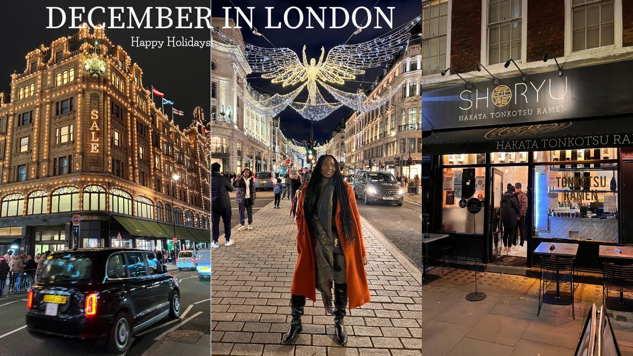 DECEMBER IN LONDON| DINING OUT, HYDE-PARK WINTER WONDERLAND,  CELEBRATING SISTER'S BIRTHDAY, LIGHTS
