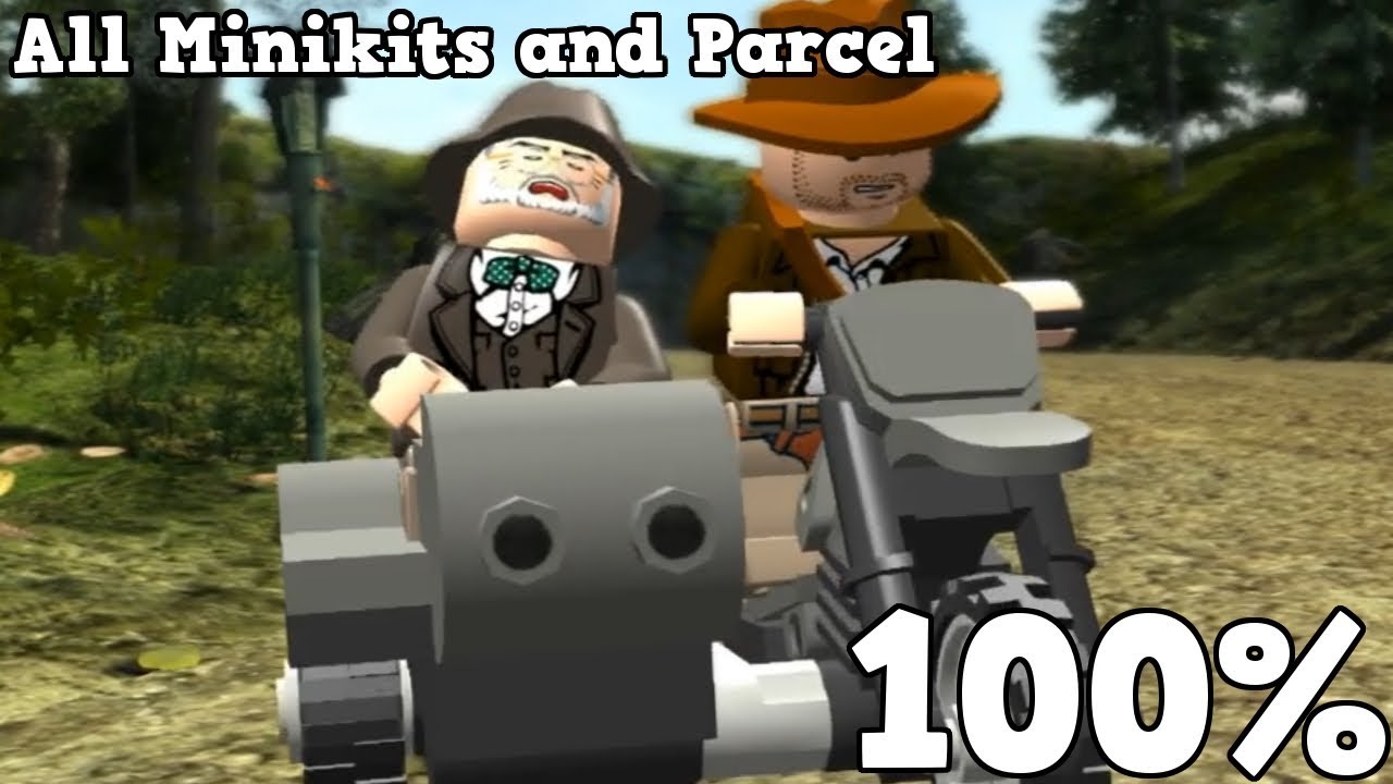 LEGO Indiana Jones - Motorcycle Escape 100% Walkthrough, All 10 Minikits & Parcel