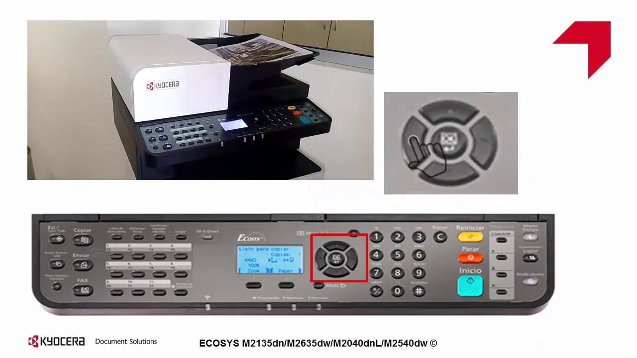 ECOSYS M2040dnL Series Escaneo a email servidor público