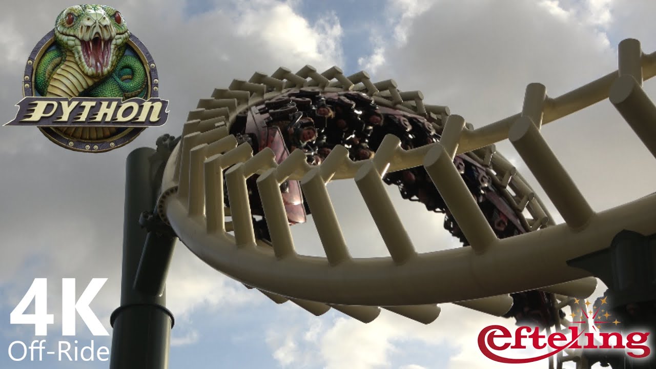 Python - 4K UHD Off-Ride - Efteling - Vekoma (CSM) MK-1200 - Cinematic