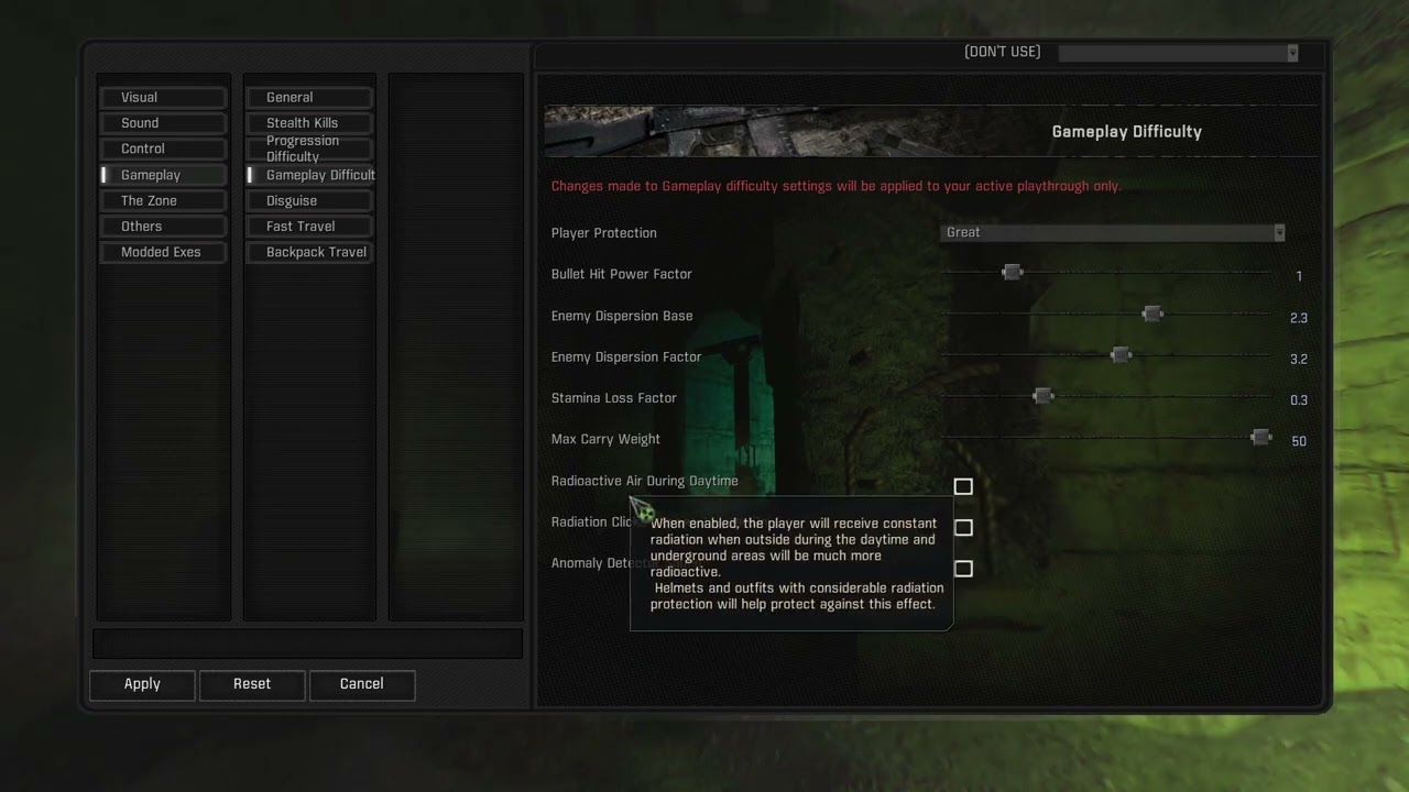 How To Change Difficulty Settings In Stalker Gamma