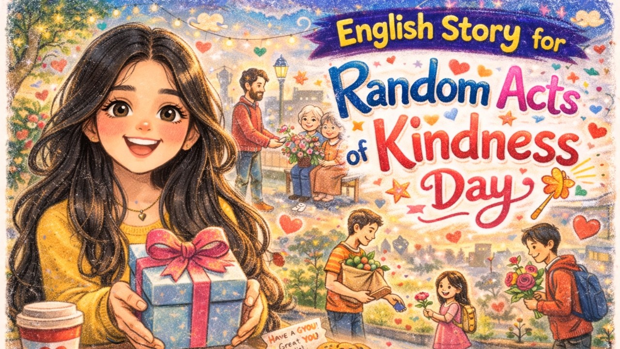 MOST INSPIRING English Story for Random Acts of Kindness Day | English reading practice