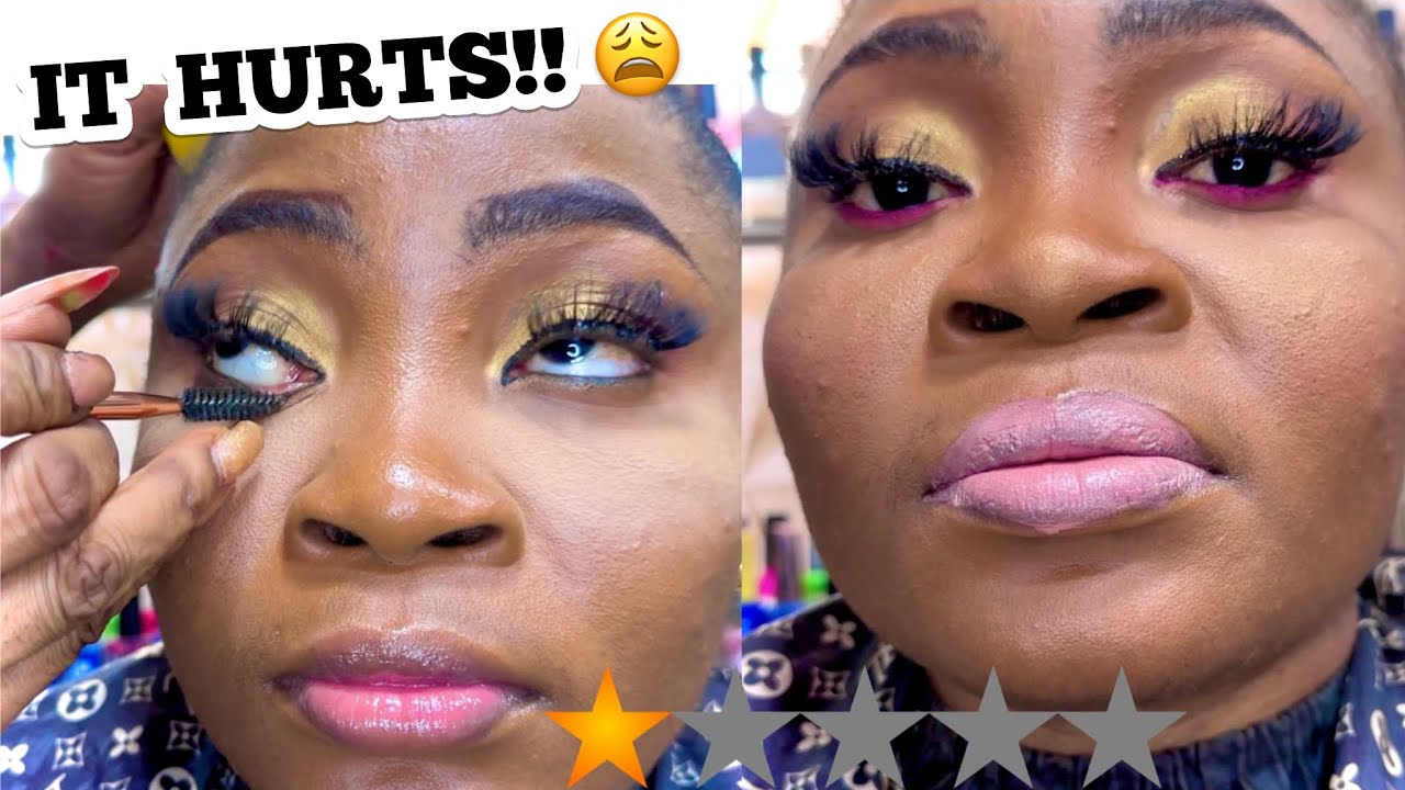 THIS MUA LIKES WORKING ON MY EYES WITH HER LONG NAILS 🤭     Worst Reviewed Makeup Artist