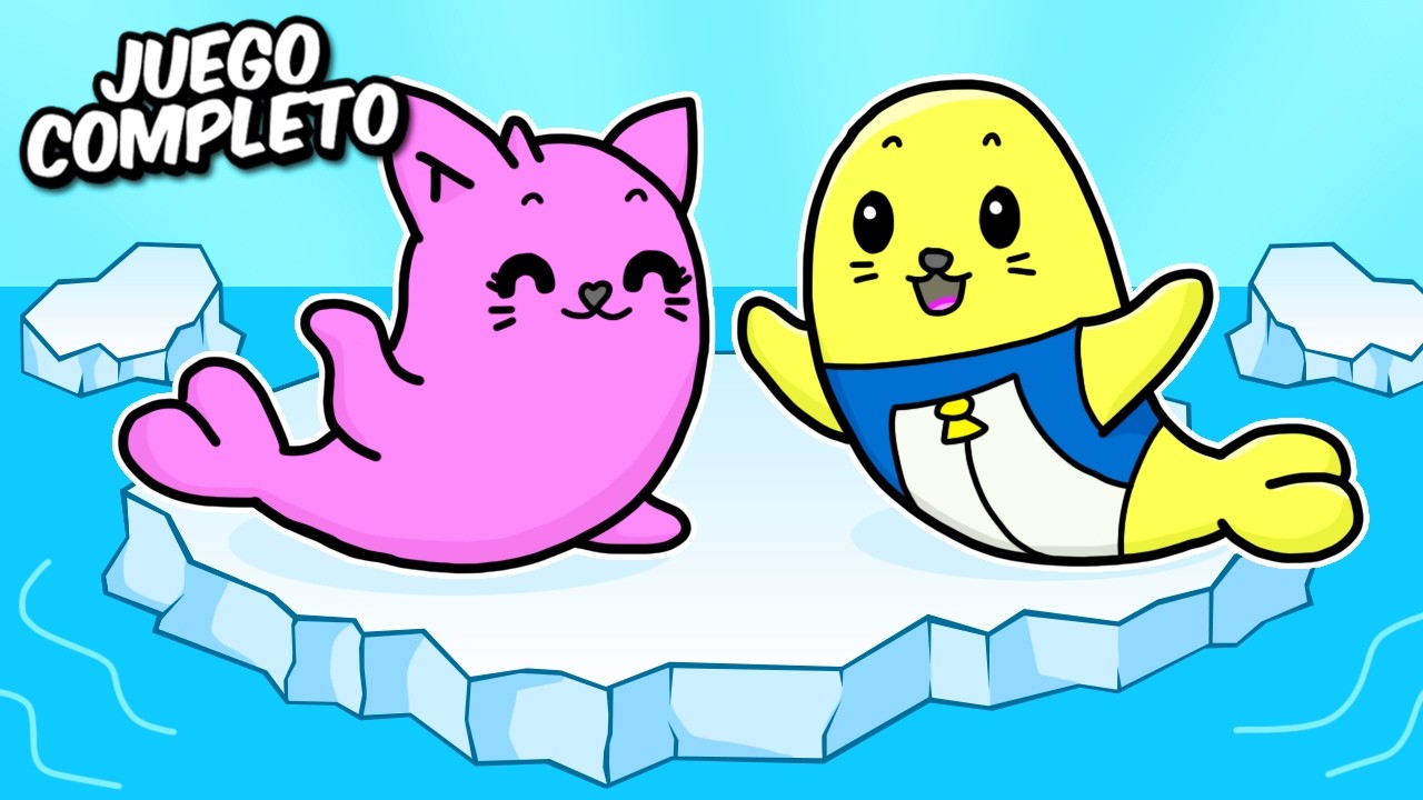 NOS CONVERTIMOS EN UNA FAMILIA DE FOCAS COMPLETO (BE A SILLY SEAL ROBLOX)