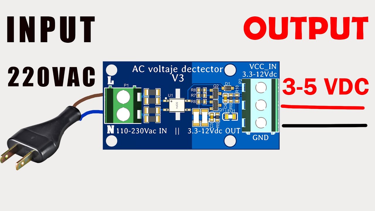 DETECTOR de CORRIENTE ALTENA 220VAC para ARDUINO