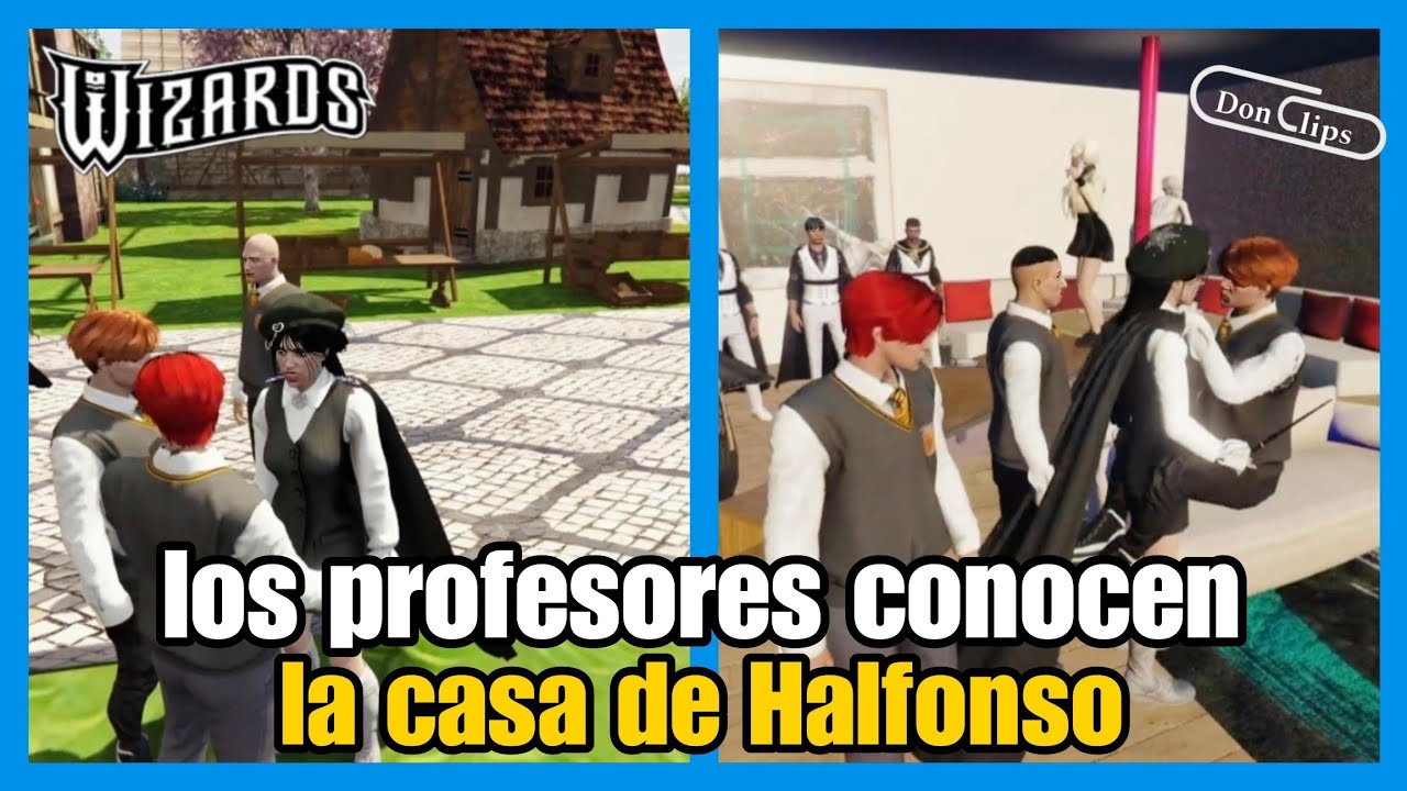 HALFONSO (Nexxuz) PRESENTA su CASA a LOS PROFESORES, JACKELINE NOA Wizards Rp