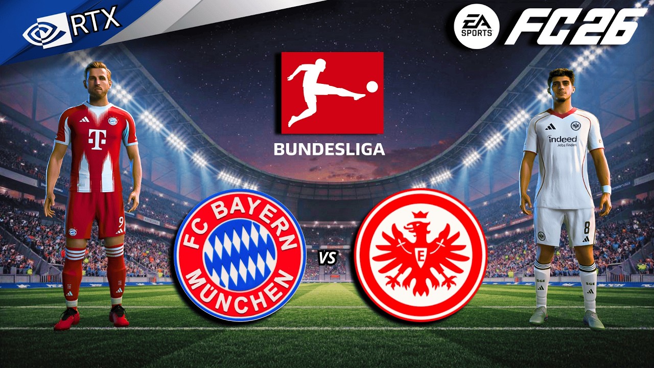 FC 26 - Bayern Munich vs Frankfurt Ft. Kane, Musiala | Bundesliga 25/26 Full Match | PC™ [4K60]