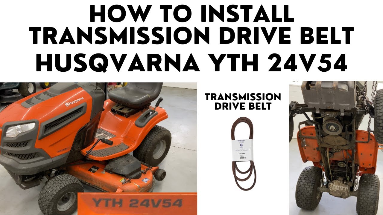 How to Install Transmission Drive Belt Husqvarna Lawn Tractor