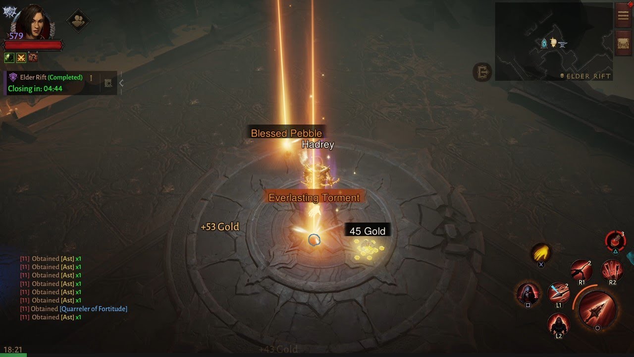 Super lucky! F2P 2 Legendary gem drops using Rare Crests in Elder Rift run! | Diablo Immortal