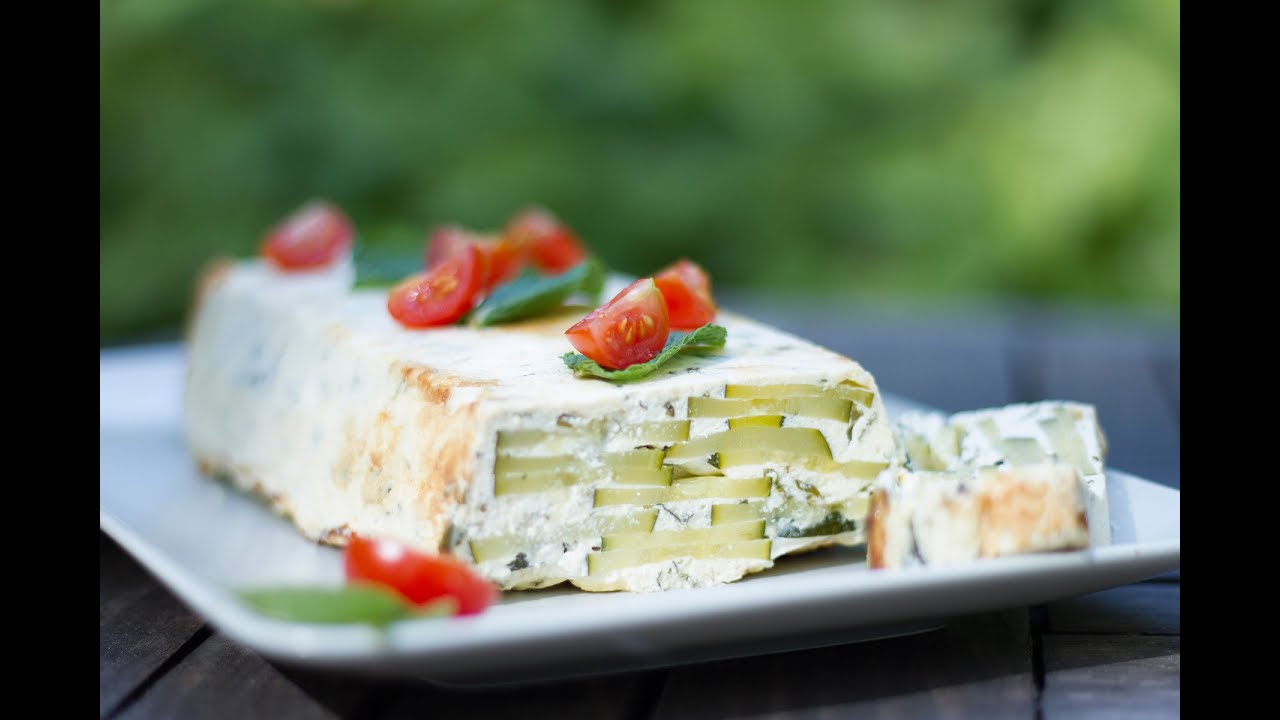 Terrine de courgette-chèvre et menthe