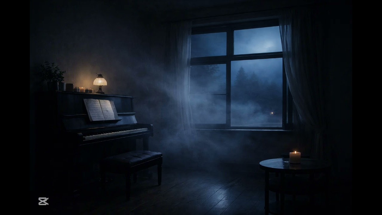 Midnight Piano Room | Soft Felt Piano for Calm Focus
