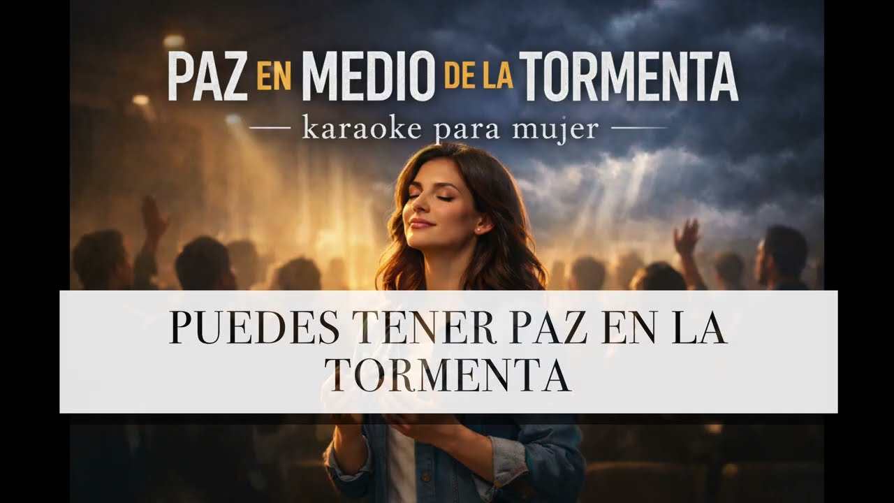 PAZ EN LA TORMENTA / Pista Karaoke para mujer