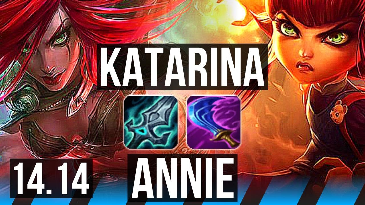 KATARINA vs ANNIE (MID) | Rank 2 Kata, 6/0/1, 65% winrate, Dominating | VN Challenger | 14.14