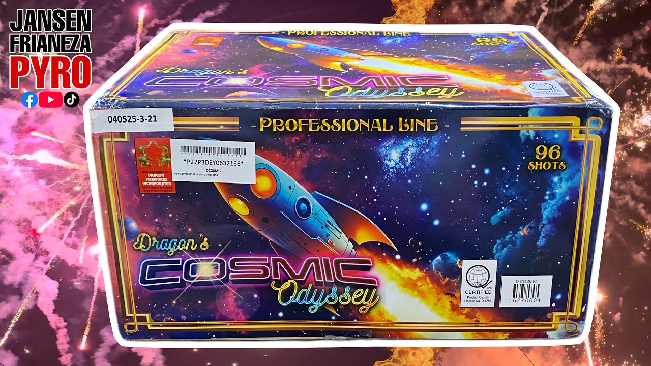 Dragon’s Cosmic Odyssey 96 shots by Dragon Fireworks | New Year 2026 Philippines 