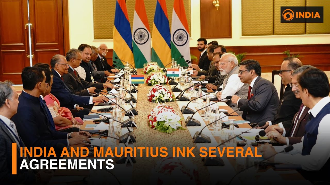 India and Mauritius ink several agreements