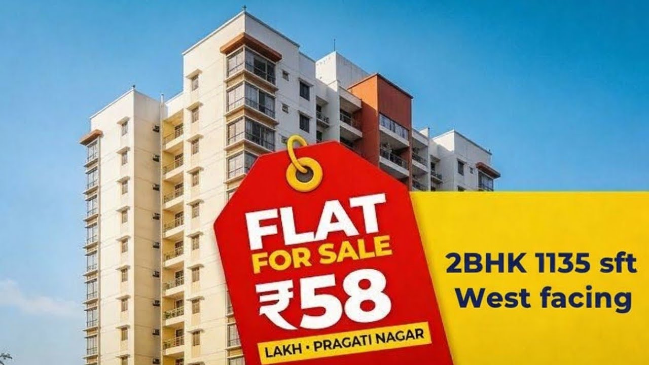 2BHK Flat for Sale in Pragati Nagar | 1135 sft | ₹58 Lakh