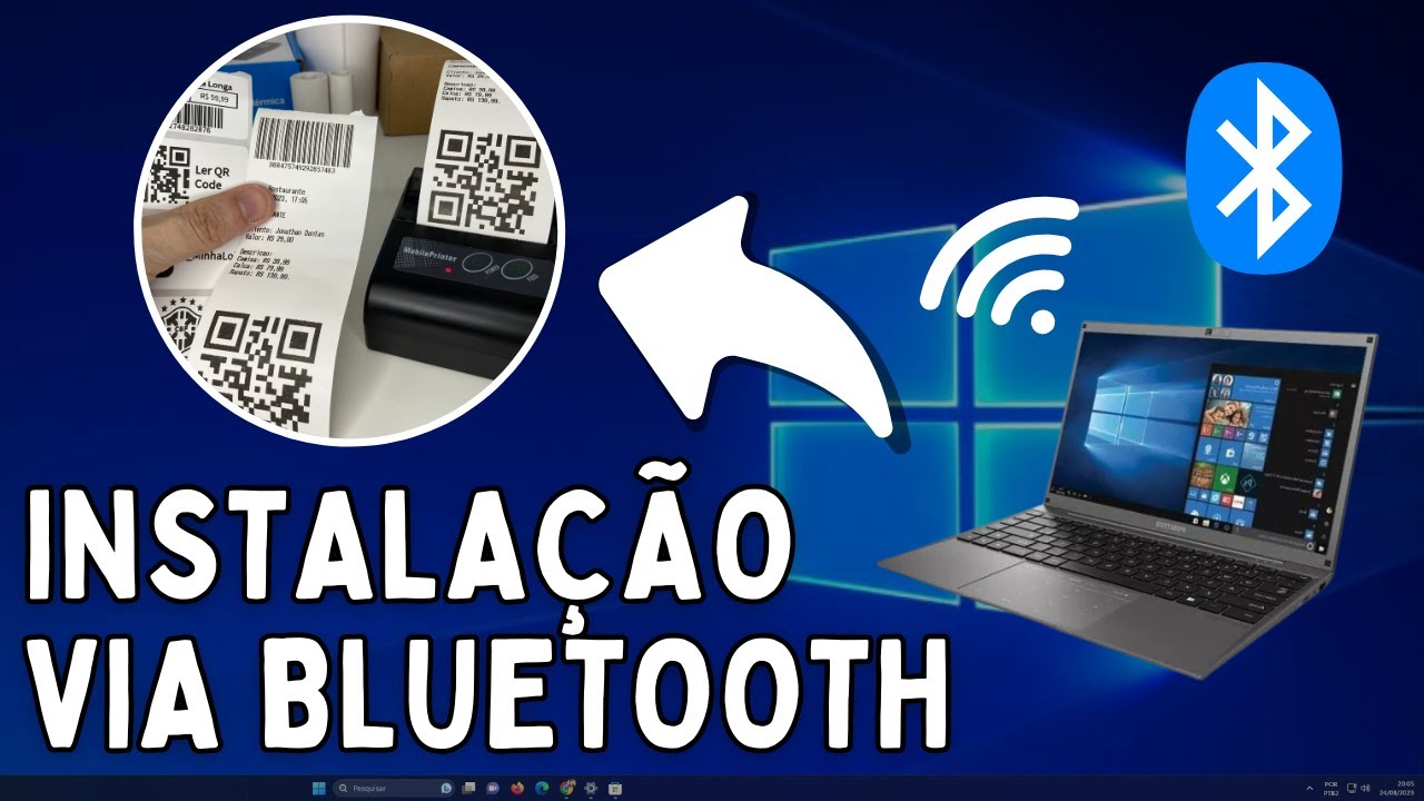 Configuração Mini Impressora 58mm Via Bluetooth no Notebook