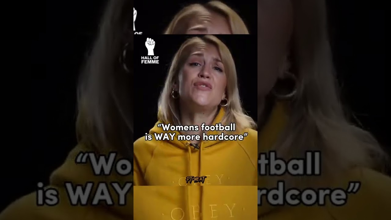 &ldquo;Womens football is way 👀 more hardcore&rdquo; #football #shorts #viral