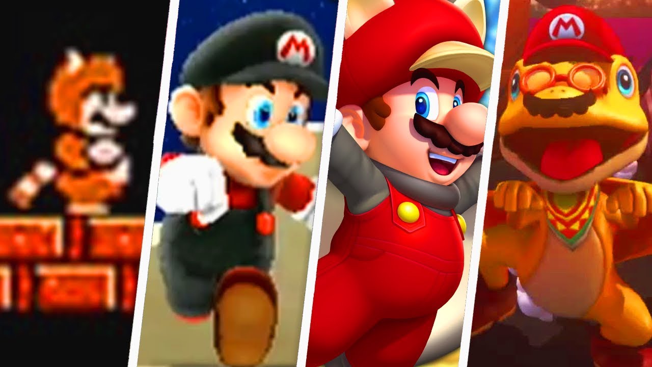 Evolution of Super Mario Flight Power-Ups (1988 - 2019)