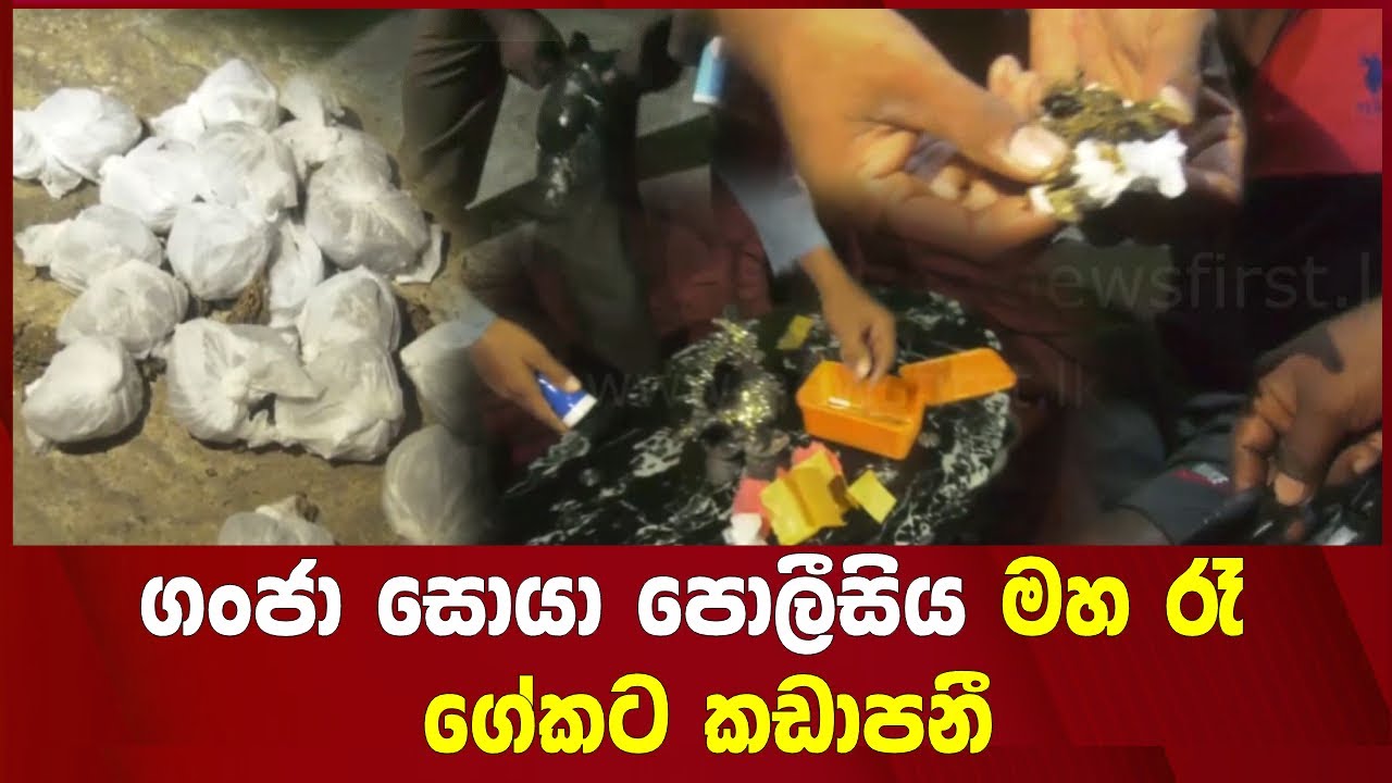 ගංජා සොයා පොලීසිය මහ රෑ ගේකට කඩාපනී