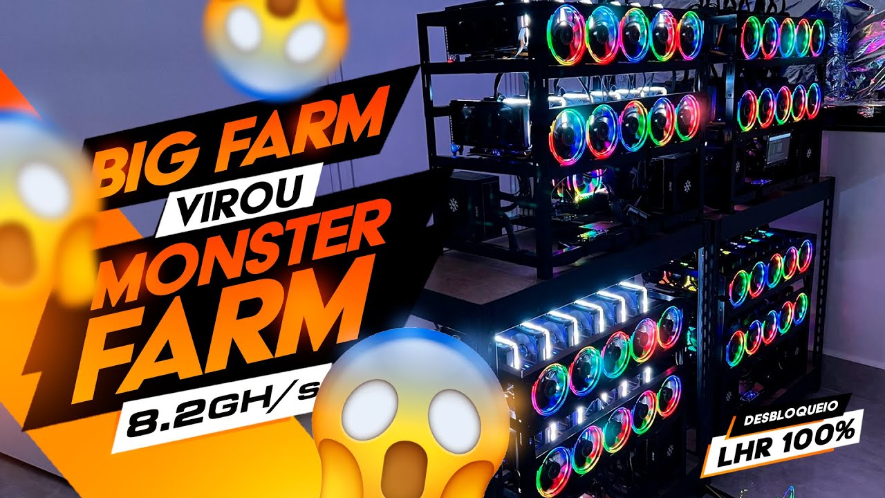 Farm com 8.3 GH/s no Ethereum - LHR 100% Desbloqueado
