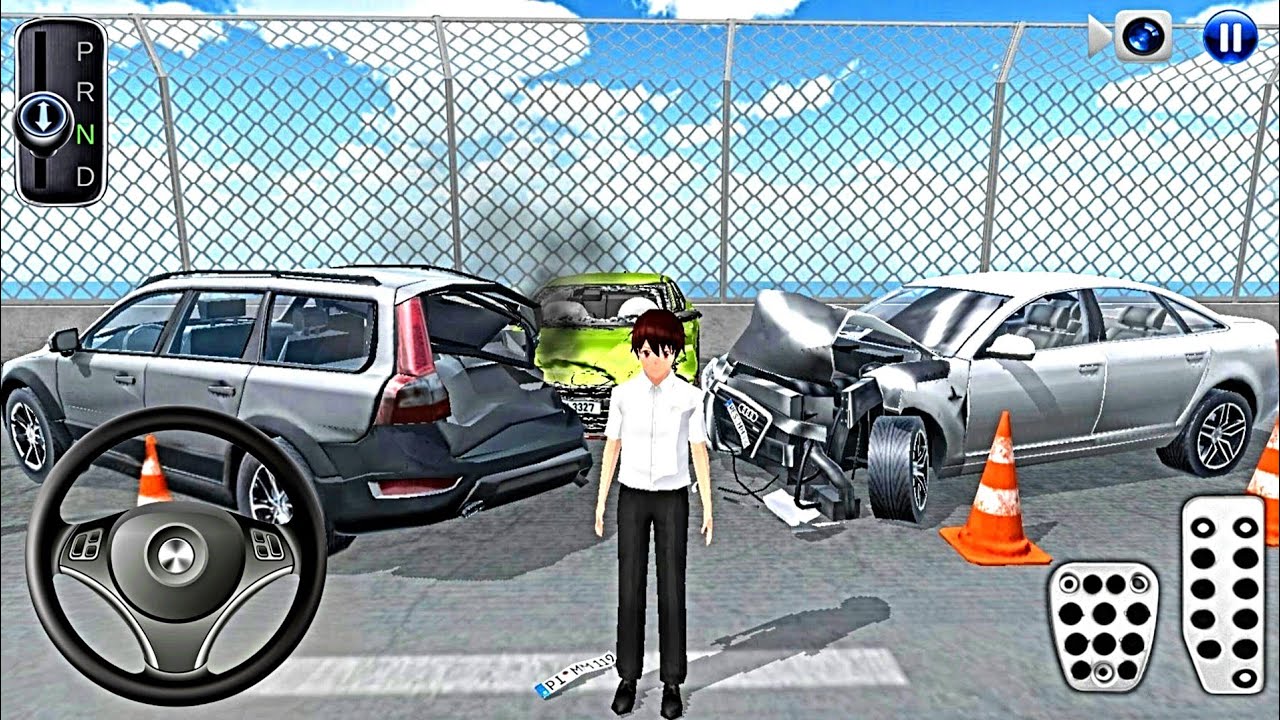 Car Crashes in New Eight Lane Highway - 3D Driving Class Police Car - 2026 Android iOS - Gameplay