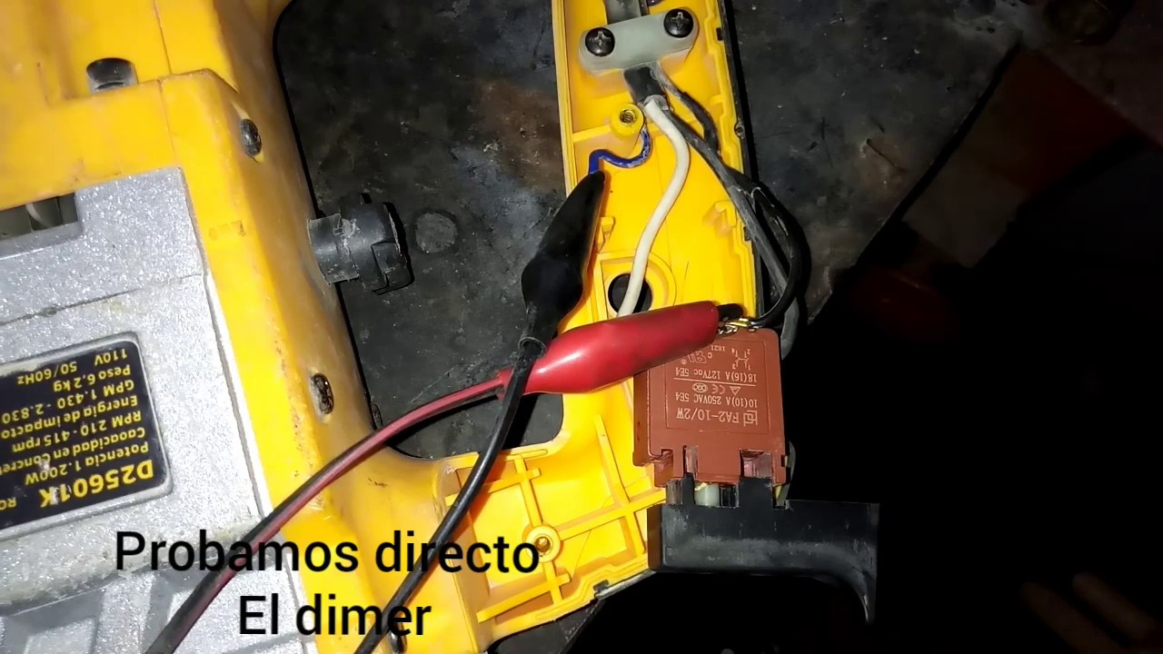 La falla mas común taladro percutor DEWALT