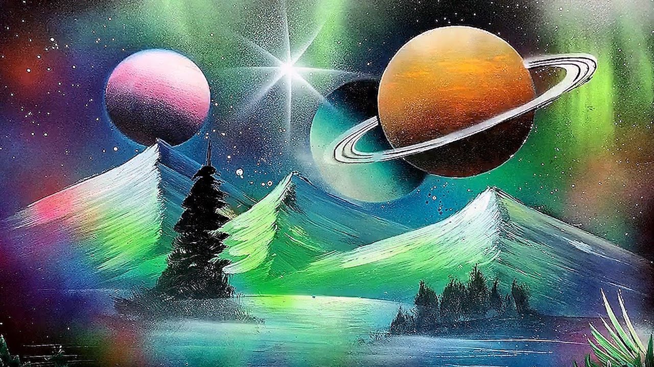 How to paint a fantasy painting with spray? by Spray Art Eden