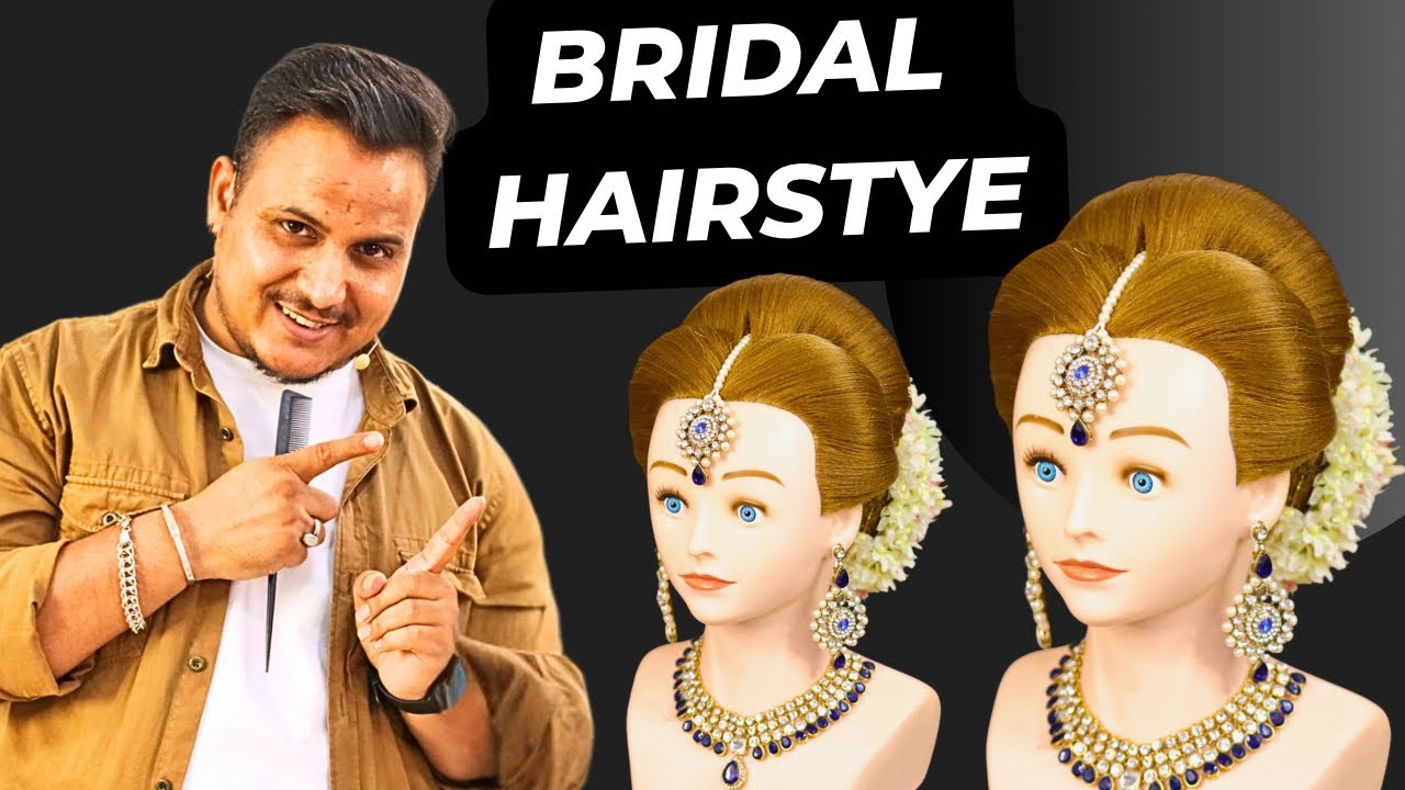 Bridal hairstyles step by step / wedding bridal hairstyles/ how to make bridal Front Variations