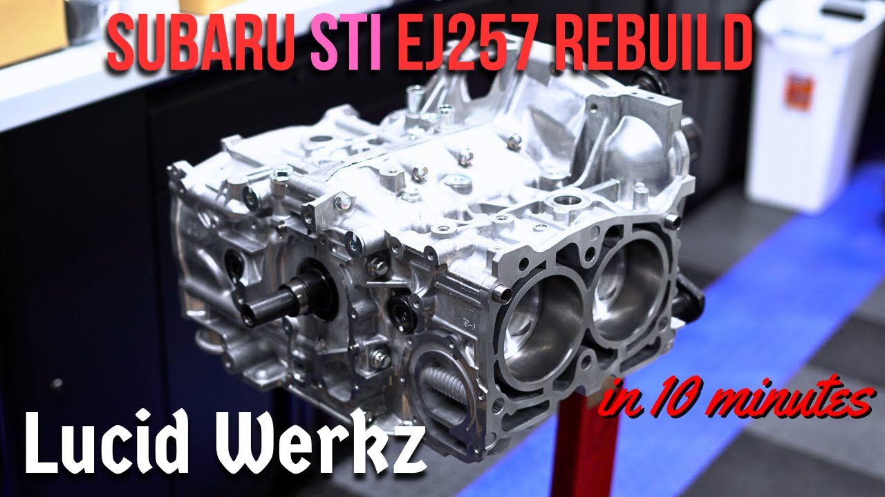 Assembling a Factory Fresh Subaru STi EJ257 Engine in 10 Minutes