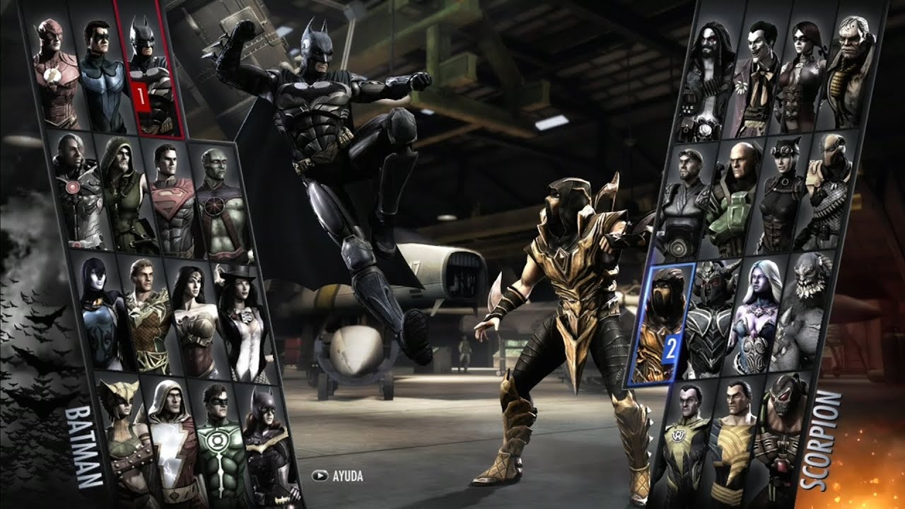 Batman Vs Scorpion INJUSTICE Gods Among Us #videojuegos #videojuegos