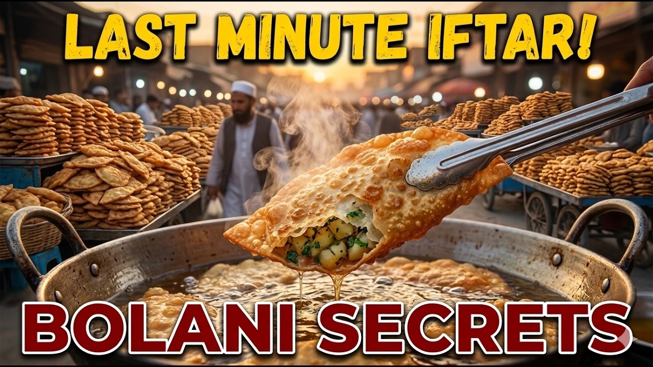 Afghans CRY Over This Bolani Before Iftar! 😭 Ramadan Street Food