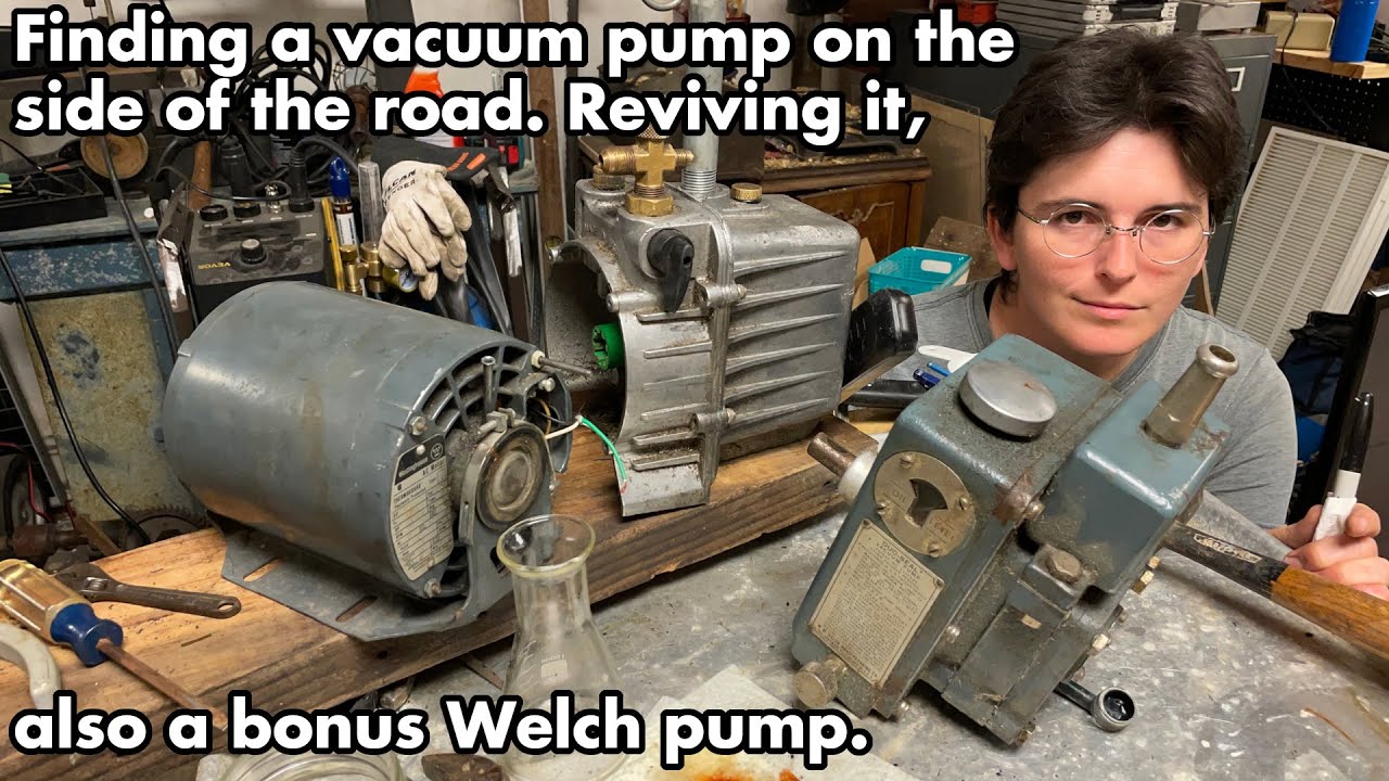 I found a vacuum pump on the side of the road. JB Industries DV-200N and a Welch Duo Seal. Teardown!