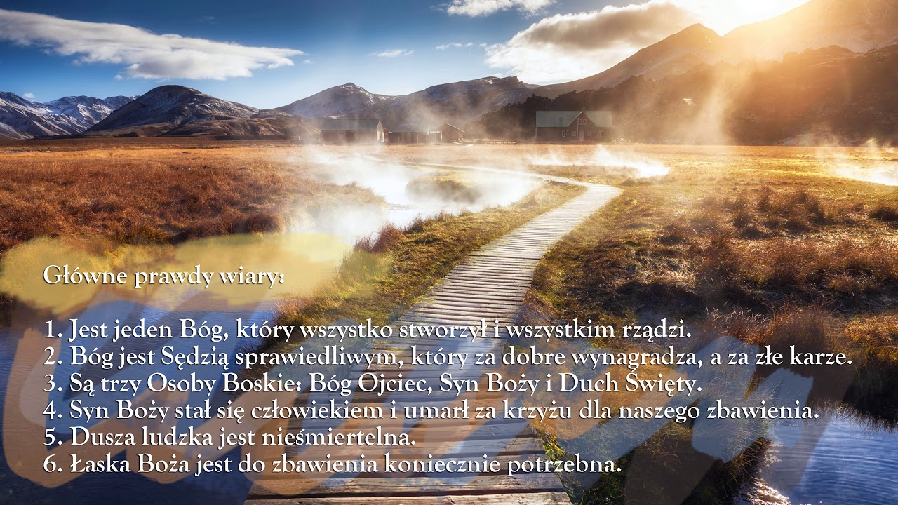 Gł&oacute;wne prawdy wiary