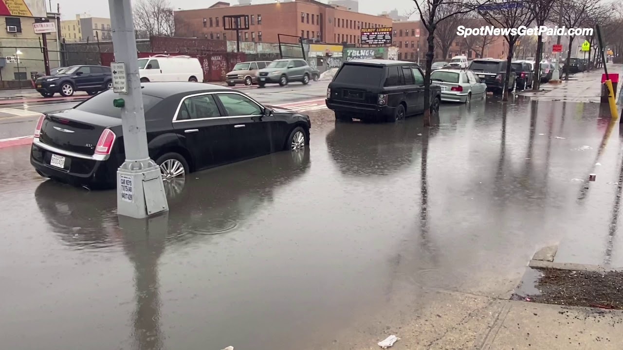 Flooding in the Bronx afather Heavy Rain