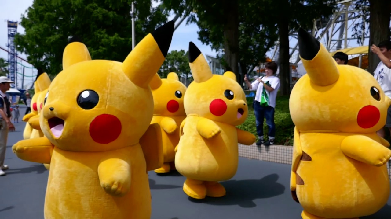 【着ぐるみ】約20体！ピカチュウの大行進、ナガシマスパーランド