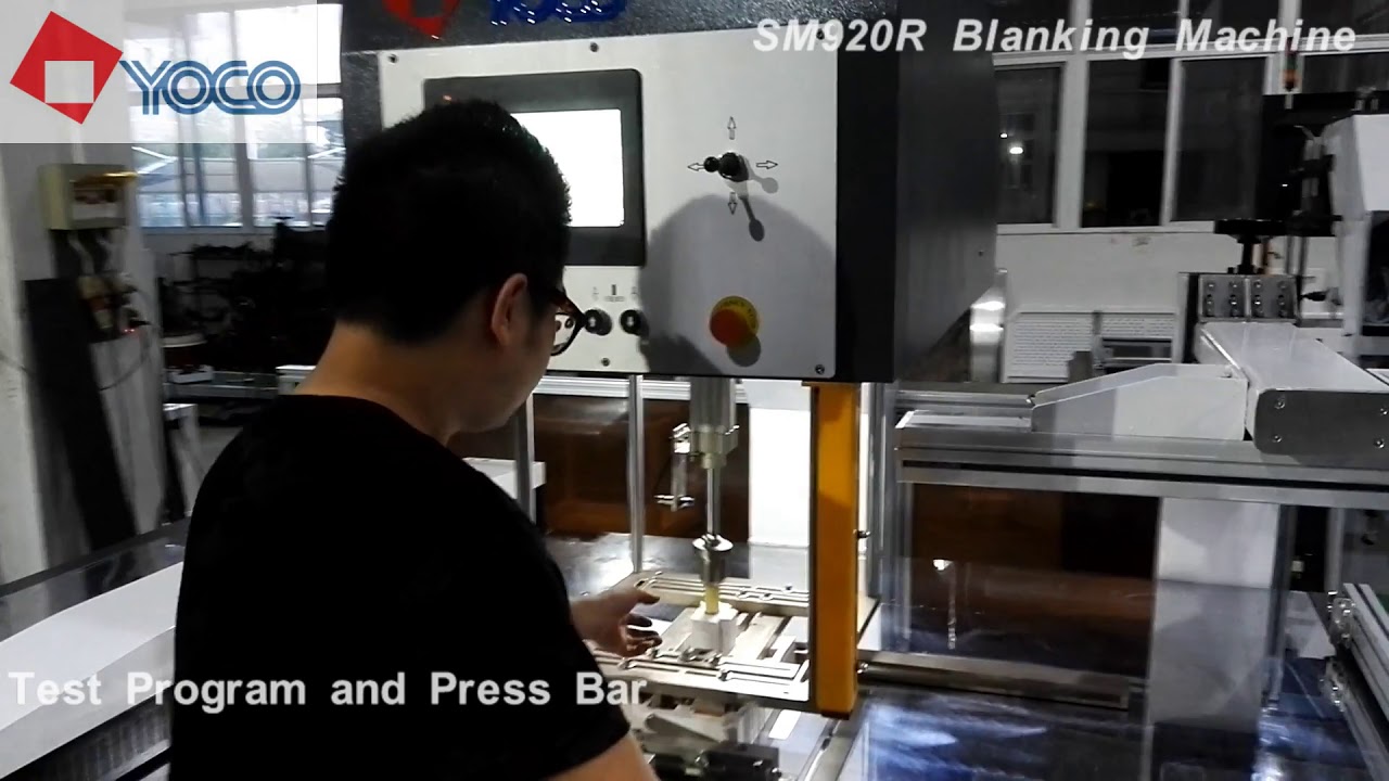 SM920R BLANKING MACHINE SETUP PROCESS 2   201809