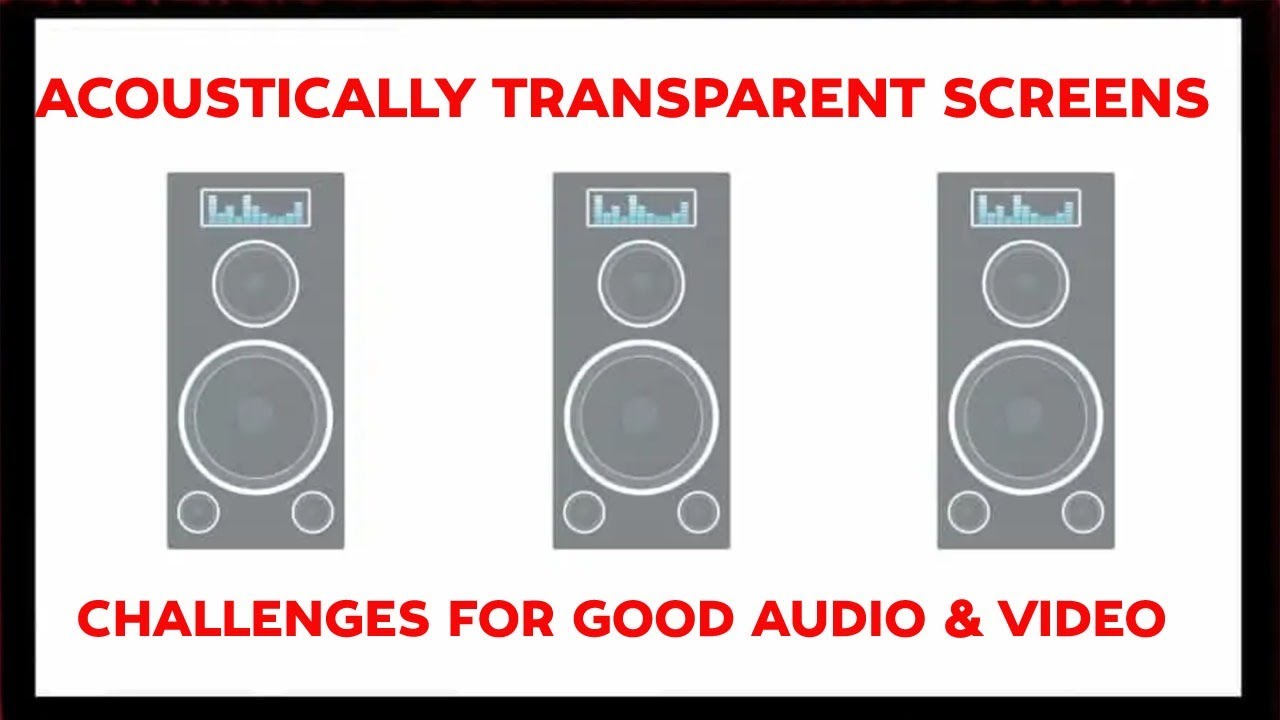 Acoustically Transparent Screens:  How to Optimize Sight & Sound