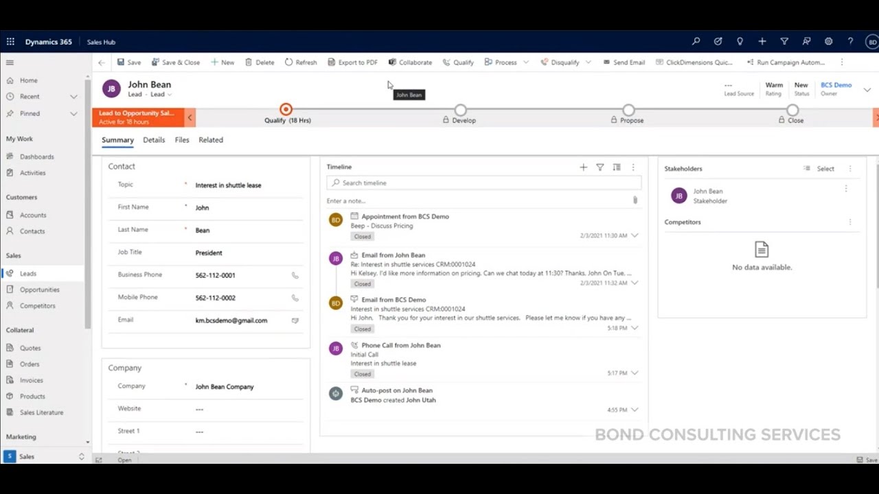 Dynamics 365 Sales Hub
