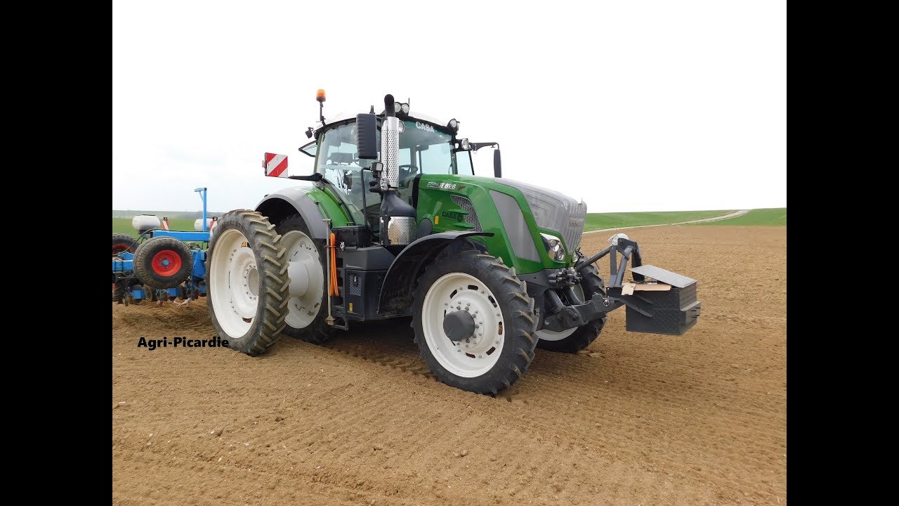 Fendt 828 Design Line et Fendt 927 - Semis de betteraves 2018