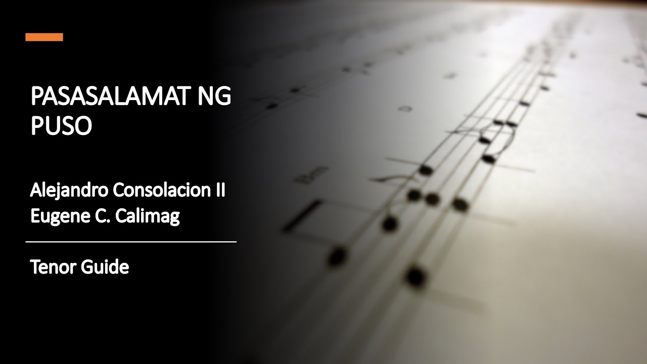 Pasasalamat ng Puso (TENOR)