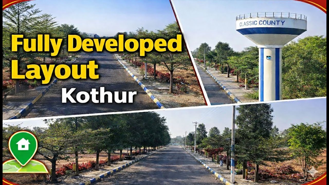 Classic County | Open Plots for Sale in Kothur | HMDA Approved Venture
