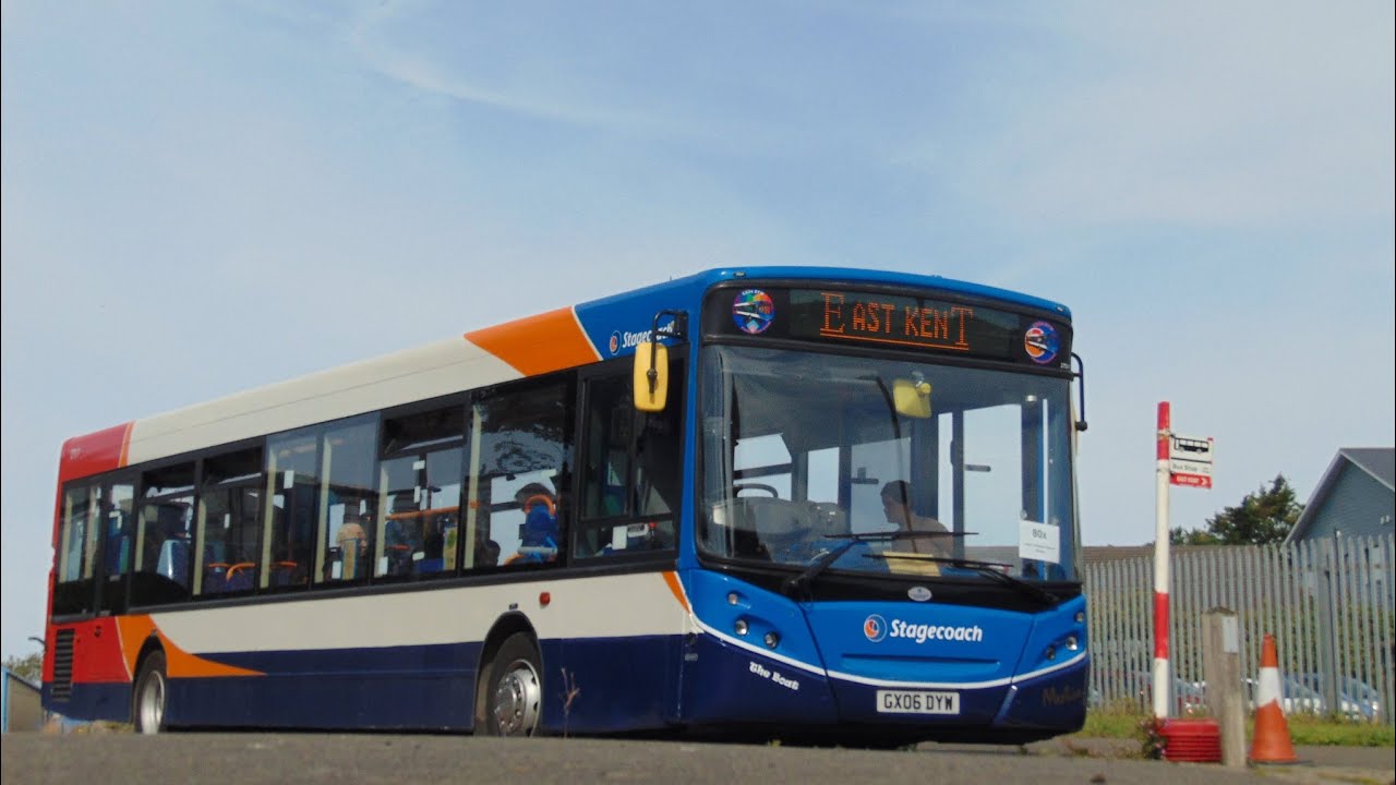 Kickdown! Preserved Stagecoach 27517 GX06 DYW at Walmer Bus Rally on Service 80X 