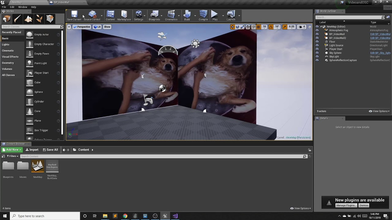 Unreal Tutorial: Video Textures, OSC, MaxMsp & Blueprints, and TouchOSC