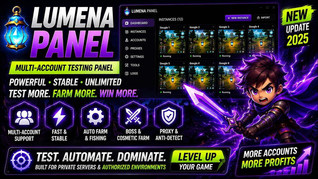 Lumena Cheat - Your accounts farm themselves now