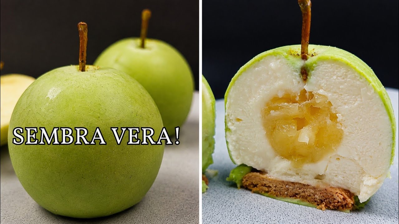 Piña Colada dessert - 100% vegetale - Mela semifreddo