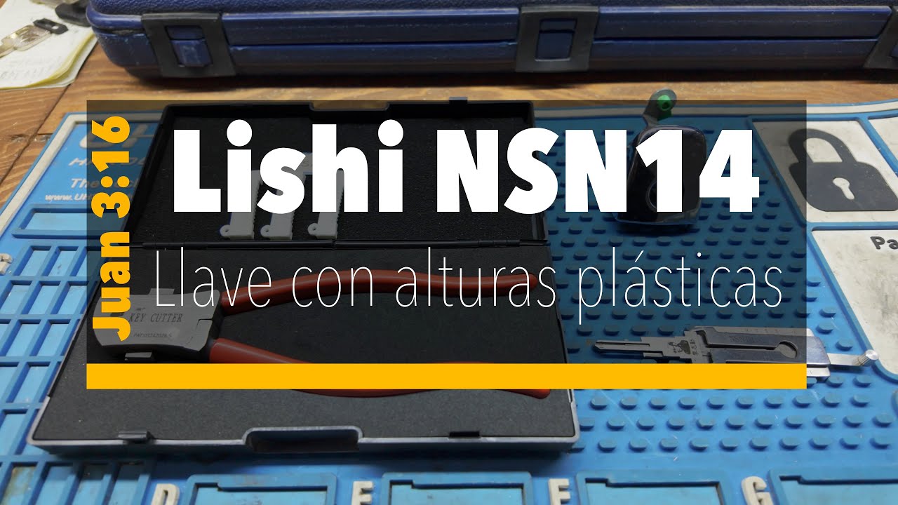 Haciendo llaves de Nissan con pinzas Lishi y alturas plásticas