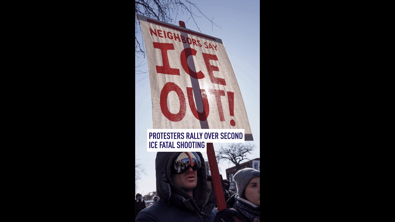 Protesters rally over second ICE fatal shooting