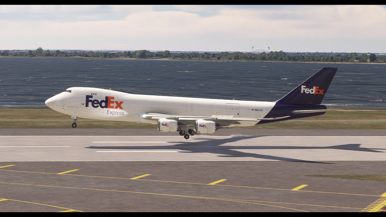 Emergency Landing! Boeing 747 Touchdown at Kennedy Airport