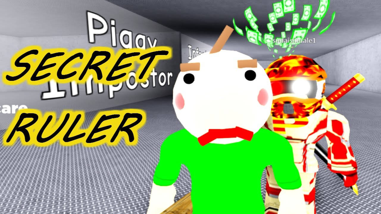 SECRET RULER BADGE, MORPH AND JUMPSCARE IN ROBLOX PIGGY